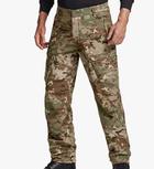 Зимние мужские штаны флисовые водонепроницаемые тактические военные камуфляж ВСУ мультикам CQR Soft Shell, 7884565488-XXL-40/32 - изображение 5