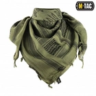 Тактическая арафатка всу шарф шемаг хлопковый с тризубом M-Tac, мужской платок на шею куфия, цвет олива, 40905001 - изображение 1