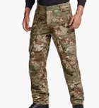 Зимние мужские штаны флисовые водонепроницаемые тактические военные камуфляж ВСУ мультикам CQR Soft Shell, 7884565488-XXL-42/32 - изображение 5