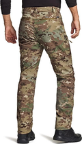 Зимові чоловічі штани флісові водонепроникні тактичні військові камужляж ЗСУ мультикам CQR Soft Shell, 7884565488-S-30/32 - зображення 7