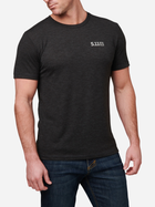 Футболка тактическая 5.11 Tactical Triblend Legacy Short Sleeve Tee 41230ABL-135 2XL Black Heather (2000980626205) - изображение 3