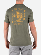 Футболка тактична 5.11 Tactical EMEA GOOD FIGHT Short Sleeve TEE 76288-225 L Military Green (2000980634200) - зображення 2