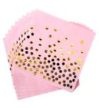 Серветки святкові "Pink gold" (20 шт.), Польща, розмір - 33х33 см