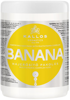 Maska do włosów Kallos KJMN Banana z kompleksem multiwitaminowym wzmacniająca 1000 ml (5998889511104) - obraz 1