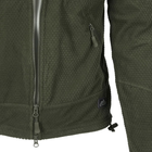 Куртка мужская демисезонная Helikon-Tex Флисовая на замке 2XL Олива BL-ALT-FG-02-B07-XXL M-T из полиэстра стойка - воротничек нагрудный карман с люверсом - изображение 6