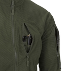 Куртка мужская демисезонная Helikon-Tex Флисовая на замке 2XL Олива BL-ALT-FG-02-B07-XXL M-T из полиэстра стойка - воротничек нагрудный карман с люверсом - изображение 7