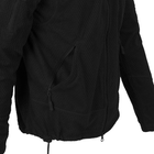 Куртка мужская Helikon-Tex Флисовая демисезонная повседневная M-T из 100% полиэстера сетчатой подкладкой стойка - воротник эластичные манжеты нагрудный карман с люверсом M Черная - изображение 5