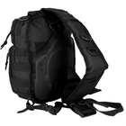 Тактичний рюкзак однолямочний Mil-Tec Asault Black 9л 14059102 - зображення 5