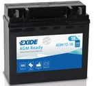 Акумулятор залитий та заряджений AGM 18Ah 250A 181x77x167мм(AGM1218) вир-во EXIDE