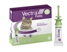Противоразитарные капли Ceva Vectra Felis на холку от блох для кошек весом 0,6-10 кг, 3 пипетки х 0,9 мл