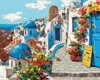 Картина по номерам "Лето Санторини" Brushme 40x50 см (tvo0007983)