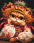 Картина по номерам "Кошка Грустняшка © Марианна Пащук" Brushme 40x50 см (tvo0008754)