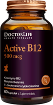 Вітамін Doctor Life Active B12 активний вітамін В12 500 мг 60 капсул (5906874819722) - зображення 1