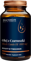 Харчова добавка Doctor Life Black Cumin Oil олія чорного кмину 1000 мг 100 капсул (5903317644040) - зображення 1