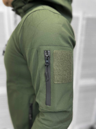 Куртка L тактична ML-517 Оливкова, демісезонна флісова для військових софтшелл з капюшоном - зображення 4