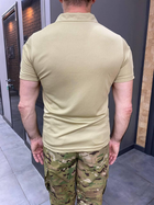 Поло тактичне Vogel, колір Койот, розмір L, з липучками для шевронів на рукавах, тактична футболка - зображення 3
