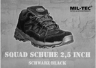 Ботинки Sturm Mil-Tec Squad 2.5'' Black 44 12823502 - изображение 4