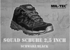 Ботинки Sturm Mil-Tec Squad 2.5'' Black 42 12823502 - изображение 4