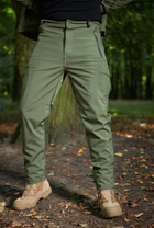 Тактичні штани Soft Shell Han Wild утеплені на флісі, Олива XL - зображення 1