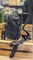 Рюкзак однолямковий Чорний Mil-Tec One Strap Assault Pack SM Schwarz (14059102-9) - изображение 7