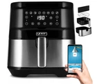 Аэрофритюрница мультипечь 4в1 Yoer Crispo AF01BK 1700 Вт 6 л WiFi 10 программ Серебристо-черная