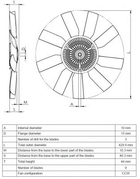 49543 NRF Вiскомуфта MB Vito 2.2CDI 03- NRF (49543)