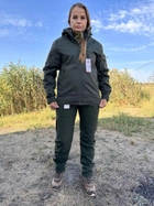 Тактическая куртка хаки COMBAT Боевой софтшел Soft-Shell на флисе для женщин S XL - изображение 1