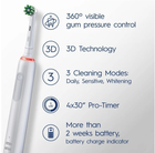 Електрична зубна щітка Oral-B Pro3 3000 White Sensi (8006540760918) - зображення 3