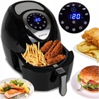 Аэрофритюрница мультипечь MalTec AirFryer2500W 7 программ 4.3 л 1400 Вт Черная