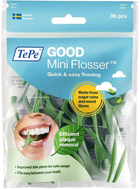Zestaw mini flosserów z nicią dentystyczną TePe GOOD Mini Flosser ekologiczne 36 szt (7317400022512) - obraz 1