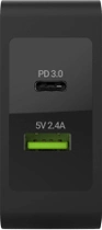Ładowarka sieciowa Green Cell Charger USB-C Power Delivery USB3.0 Quick Charge 45W Czarna (5903317222194) - obraz 3