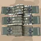 Камербанд с системой быстрого сброса и карманами под защитные пакеты 15*30см/Камербанд военный для ВСУ пиксель - изображение 1
