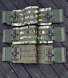 Камербанд с системой быстрого сброса и карманами под защитные пакеты 15*30см/Камербанд военный для ВСУ пиксель - изображение 5