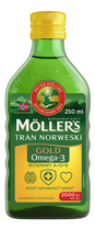 Suplement diety Mollers Gold Tran Norweski Cytrynowy 250 ml (7070866024383) - obraz 1