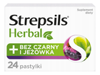 Pastylki do ssania Strepsils Herbal Bez Czarny i Jeżówka 24 szt (5900627096477) - obraz 1