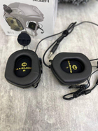 Активні навушники тактичні з мікрофоном на шолом Earmor M32H MOD3 Helmet Version РН6476 - зображення 3