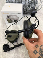 Активні навушники тактичні з мікрофоном на шолом Earmor M32H MOD3 Helmet Version РН6476 - зображення 4
