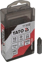 Насадка для викрутки PH2 25мм. (Yato) 10шт. (біта) YT-78132