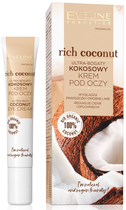 Krem pod oczy Eveline Rich Coconut ultra-bogaty kokosowy 20 ml (5903416030232) - obraz 1