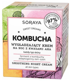 Krem do twarzy nawilżający Soraya Kombucha wygładzający na noc z kwasami AHA 75 ml (5901045086132)