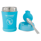 Pojemnik Twistshake termiczny z łyżką pastelowo niebieski 350 ml (7350083127501) - obraz 1