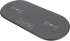 Бездротовий індуктивний зарядний пристрій Digitus 15Вт Qi Duo-Power 1м USB-C Чорний (DA-10082) - зображення 4