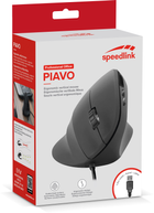 Mysz Speedlink Piavo Ergonomic Vertical Corded USB Black (SL-610019-RRBK) - obraz 7