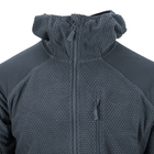 Кофта флисовая Helikon-Tex Alpha Hoodie Jacket Grid Fleece Shadow Grey L - изображение 13