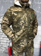 Куртка тактична зимова піксель на овчині розмір XL - зображення 3