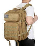 Рюкзак тактичний MOLLE 45L Coyote - зображення 4