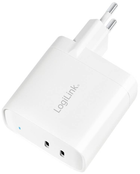 Мережевий зарядний пристрій LogiLink 2xUSB-C 40Вт Білий (4052792067545) - зображення 3