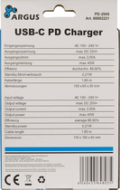 Ładowarka sieciowa Inter-Tech PD-2045 USB-C 45W Czarna (88882221) - obraz 3