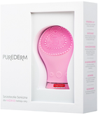 Звукова щітка для обличчя Purederm для всіх типів шкіри силіконова Рожева (6954343393449) - зображення 3