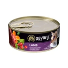 Вологий корм для кішок Savory Cat Can Adult Sterilised З ягнятком 200 г